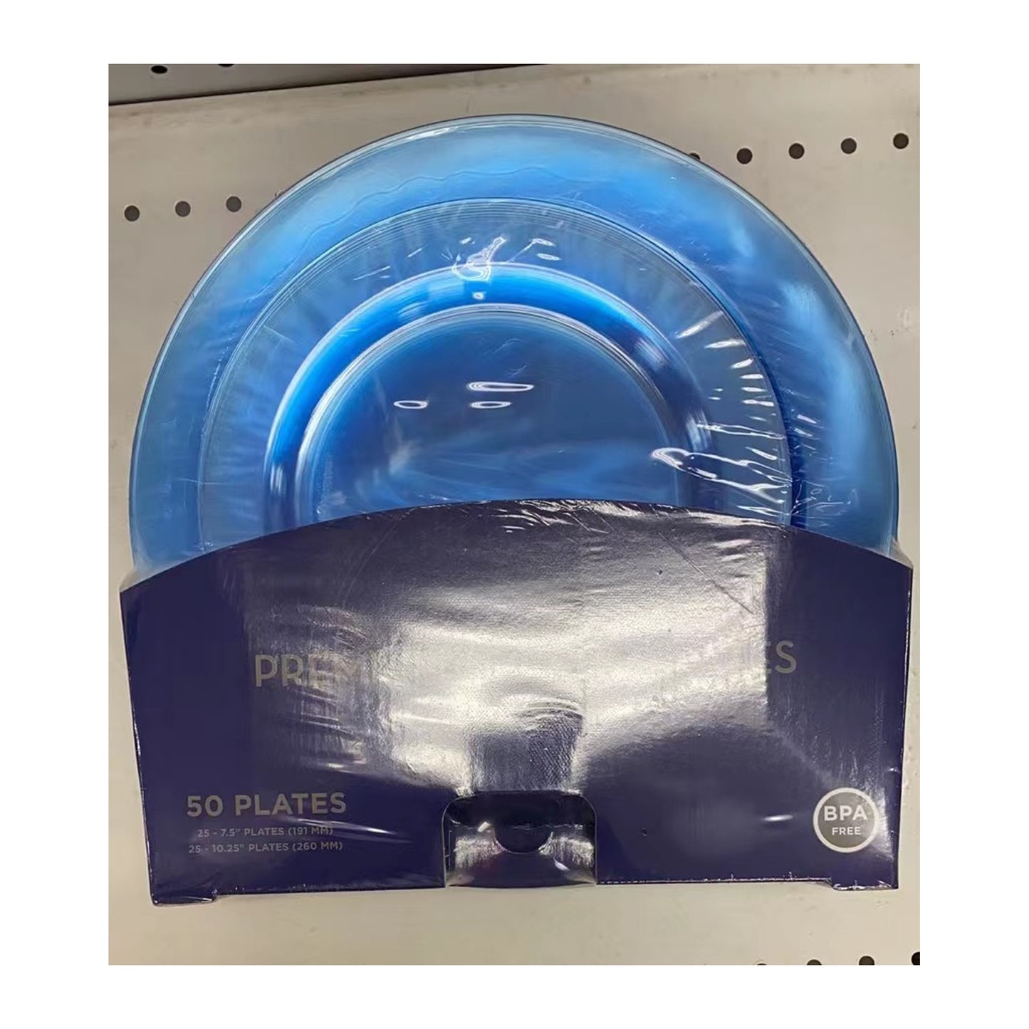 50 ct Plates L/Bl 8Pk/Cs,