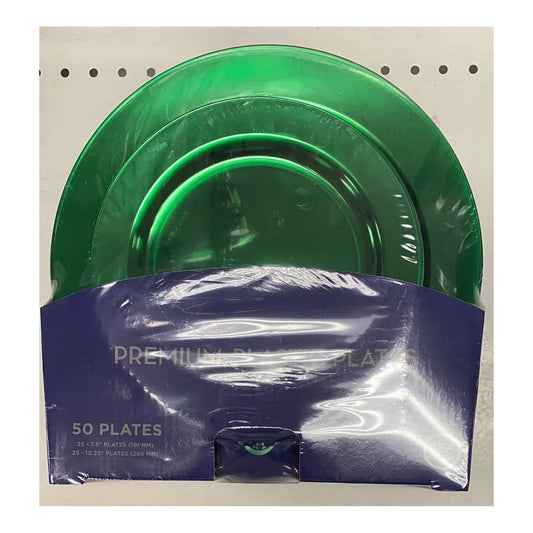 50 ct Plates Emrd 8Pk/Cs,