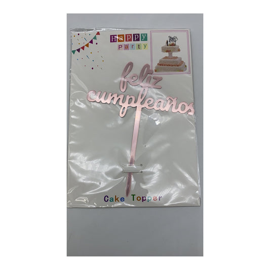 Topper F/Cumpleaños R/Gold 20 Inner