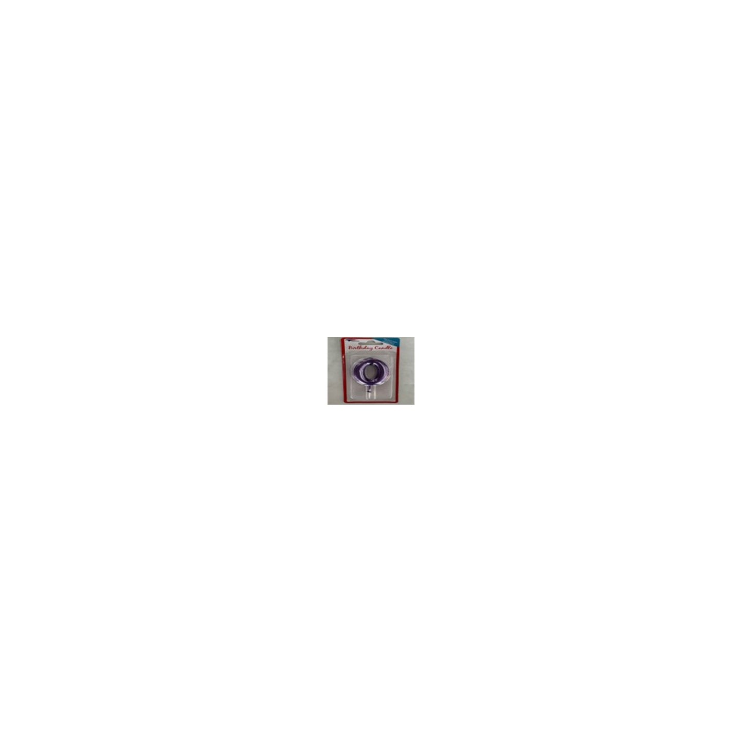 Number Candle Purple 0