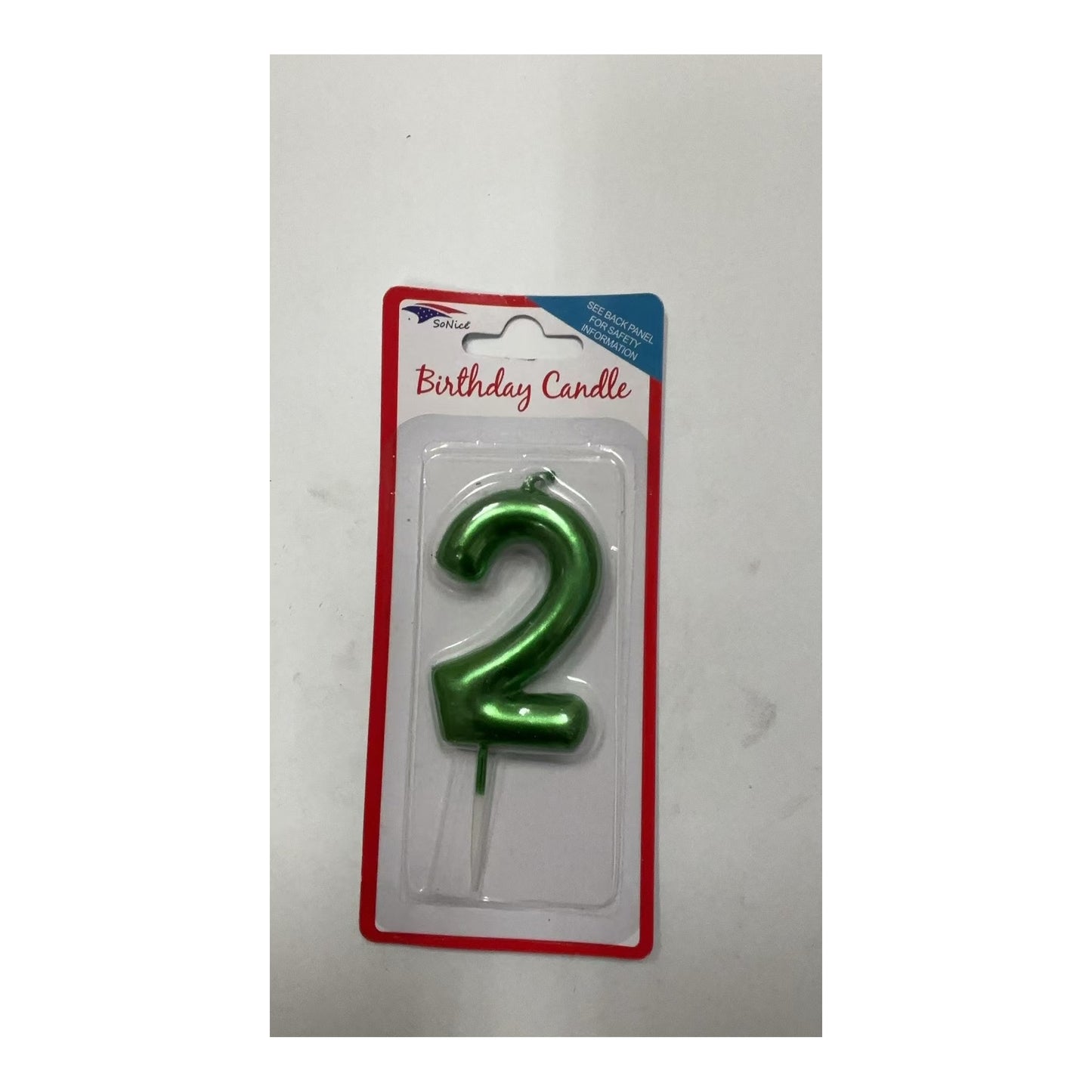 Number Candles 2 Emerald