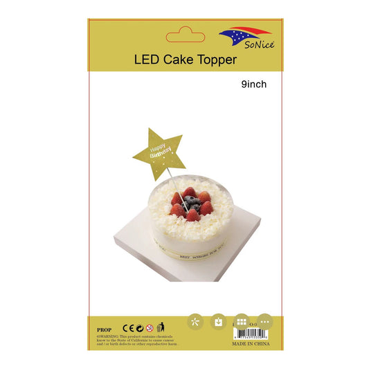 LED Star Topper Gold \Ninner10/Pc