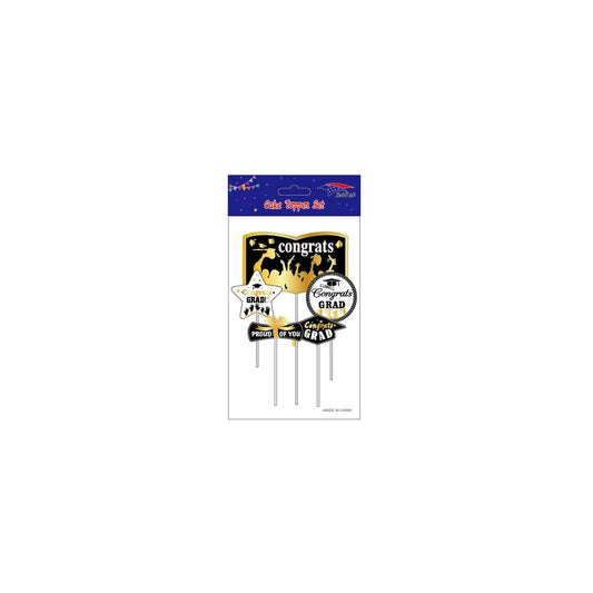 Cake Topper Graduation 120Pk/Cs 12Pcs