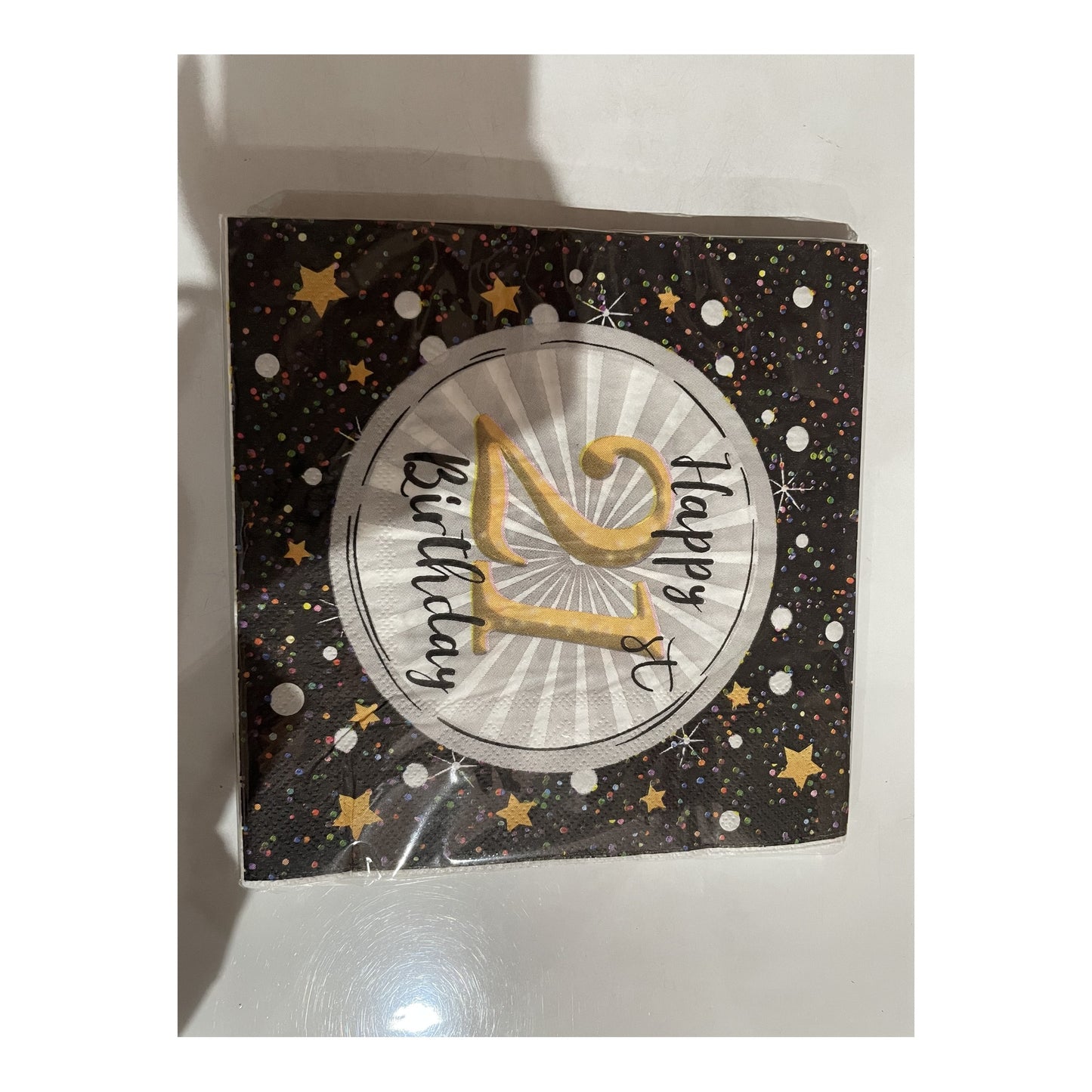2Ply Napkins 24 ct Happy Birthday 21 24Set/Cs