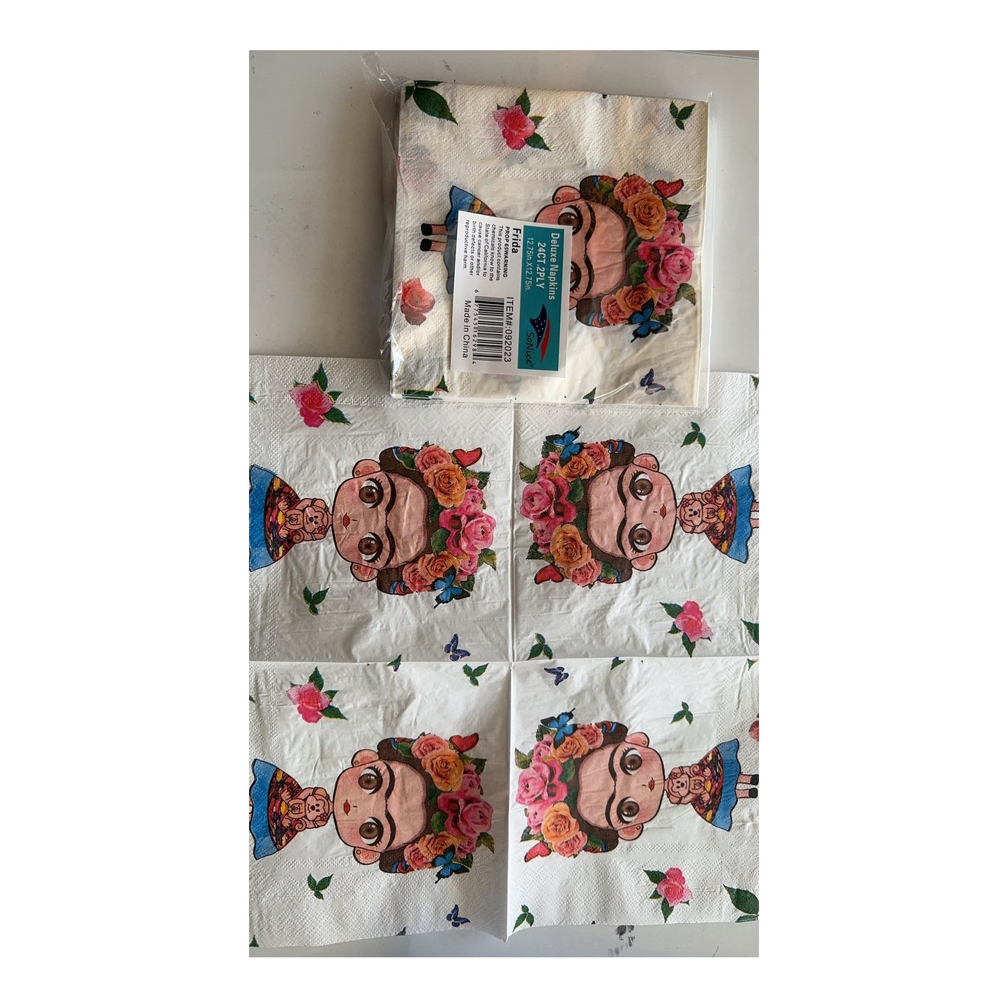 2Ply Napkins 24 ct Frida 24Pk/Cs