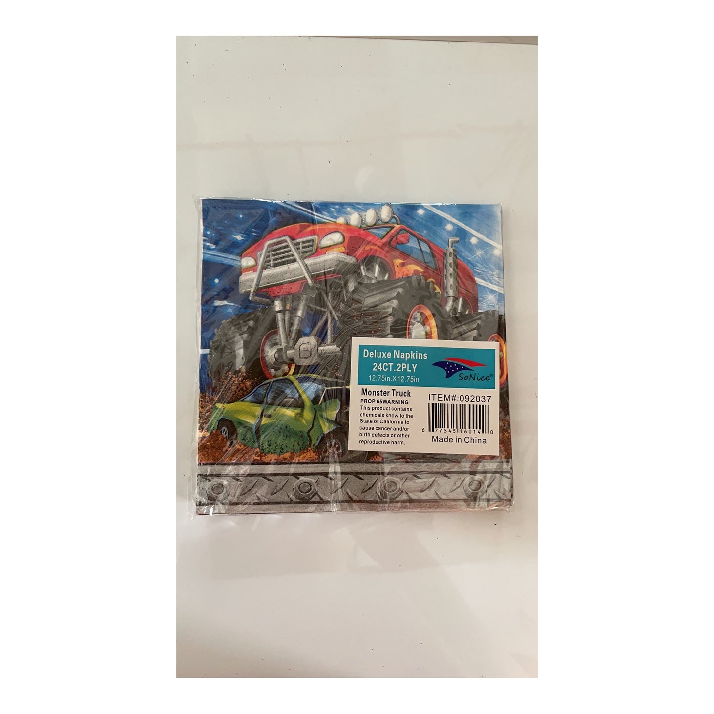 2Ply Npkn 24 ct Monster Trck 24Pk/Cs