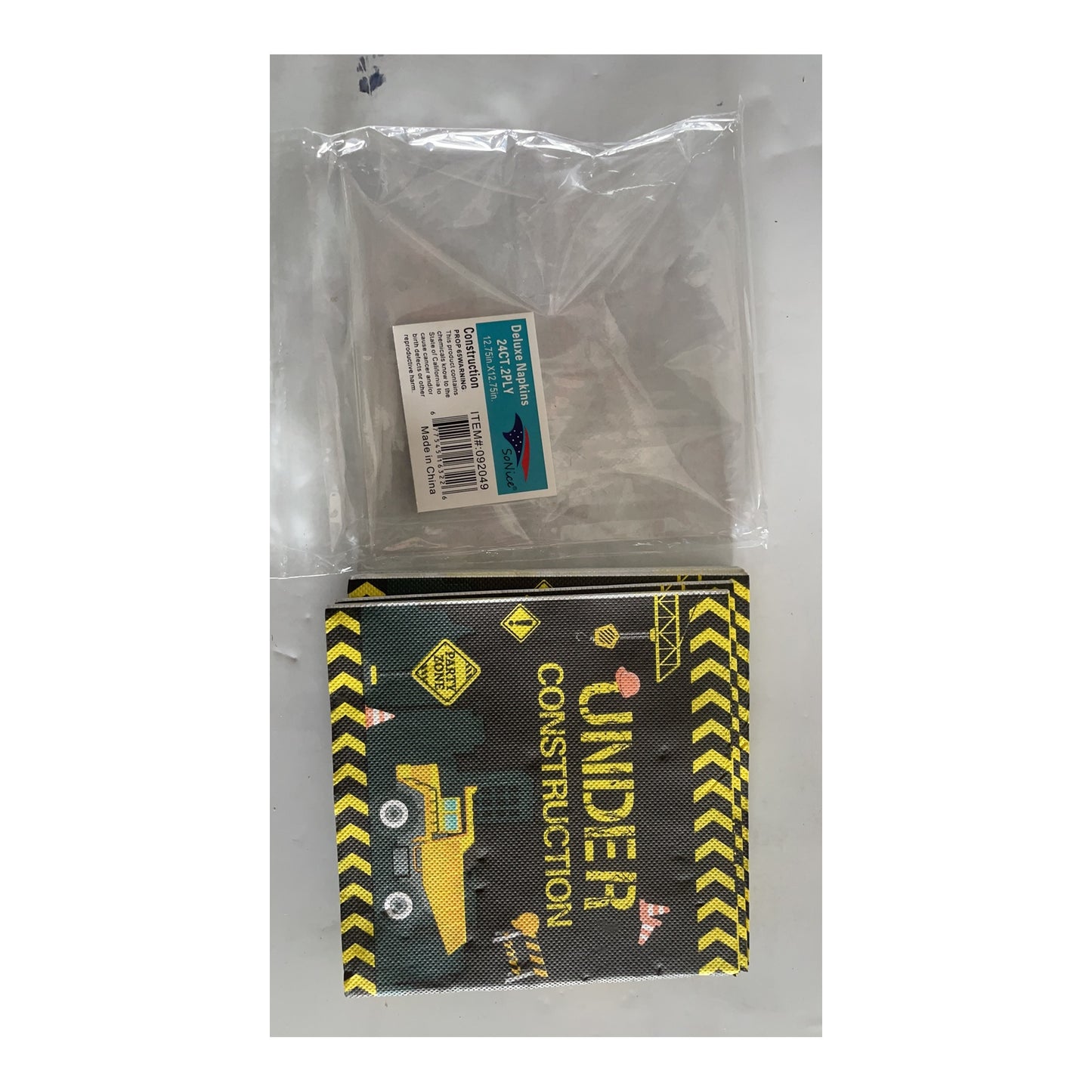 2Ply Napkins 24 ct Cnstrctn 24Pk/Cs