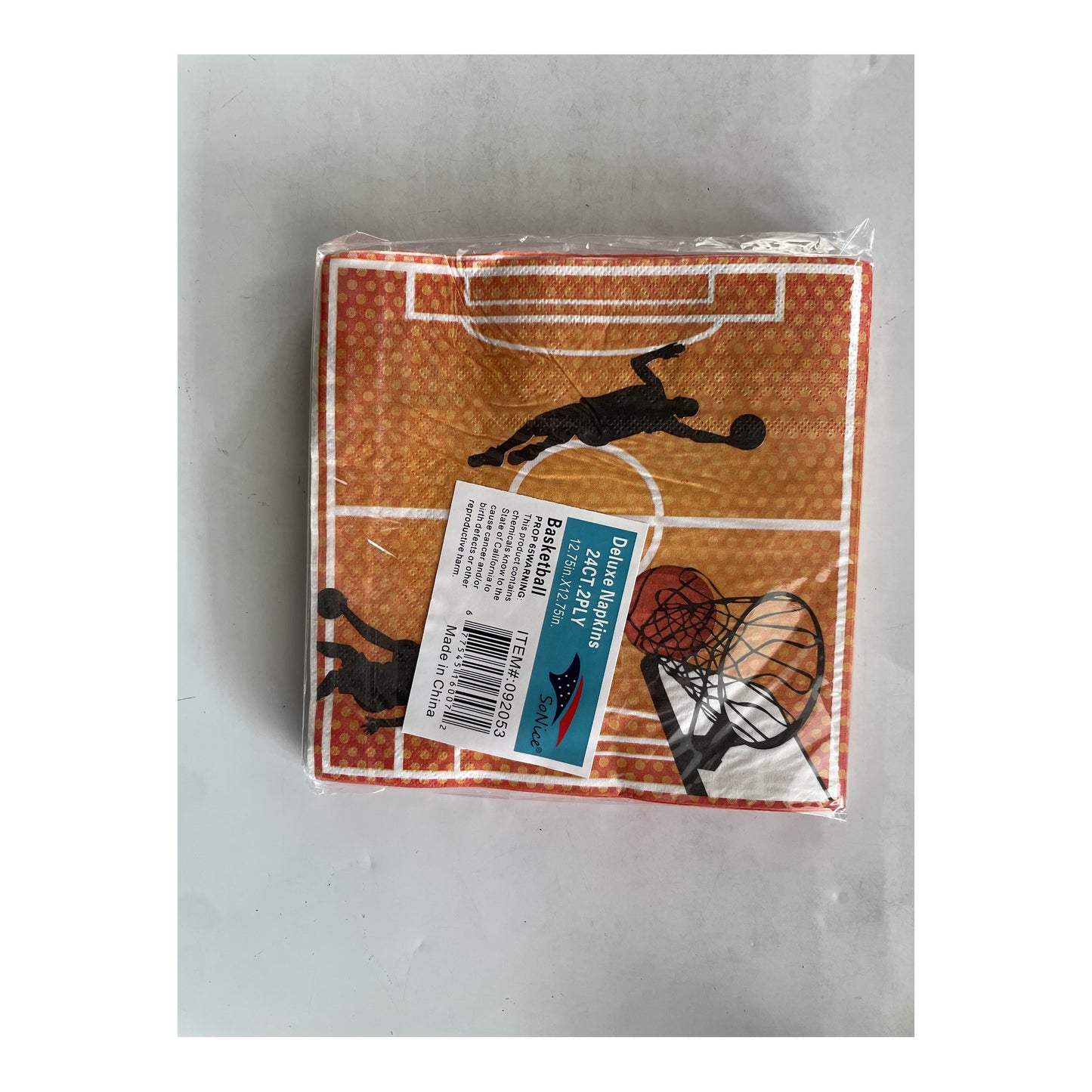 2Ply Npkns Basketball 24 ct 24Pk/Cs