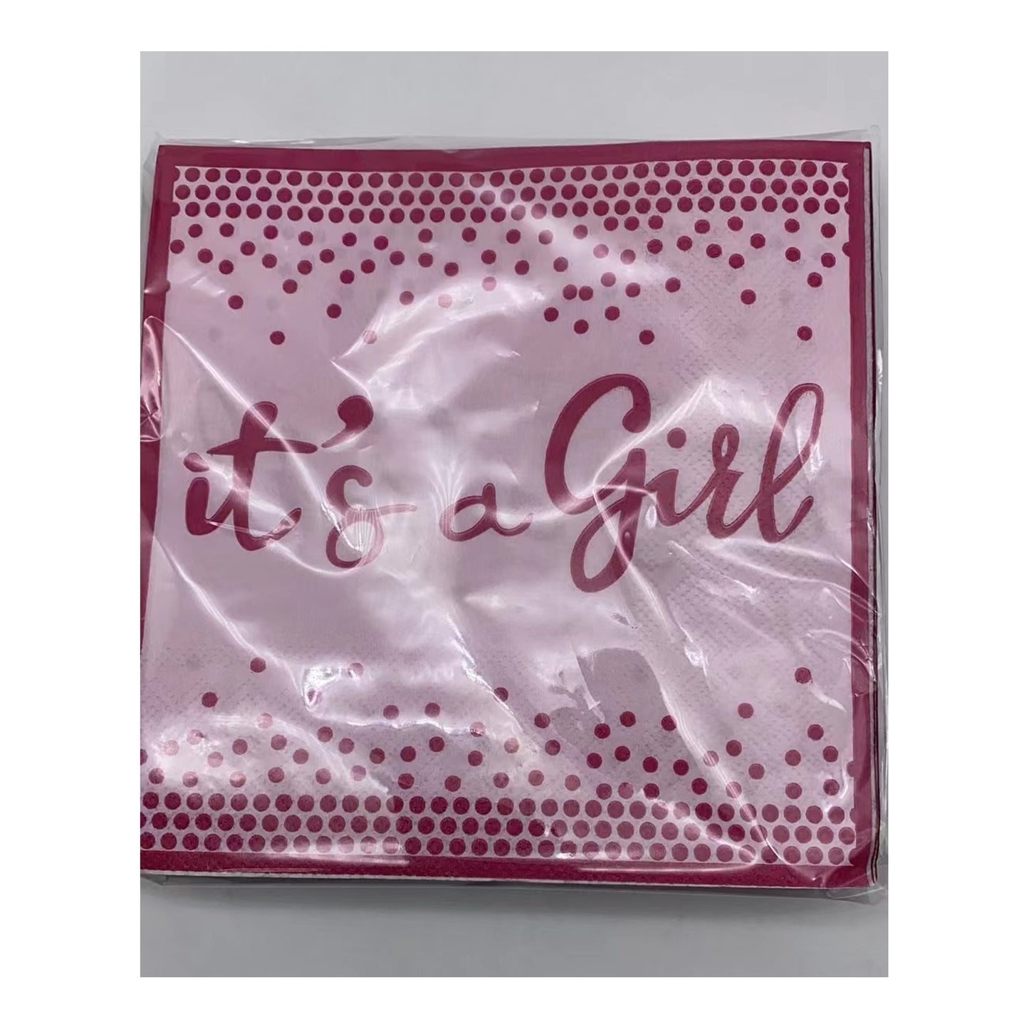2 Ply Napkin It'S A Girl 24 ct 24Pk/Cs