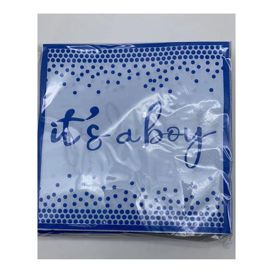 2 Ply Napkin It'S A Boy 24 ct 24Pk/Cs