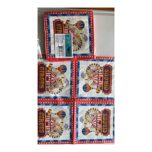 2Ply Napkins 24 ct Circus 24Pk/Cs