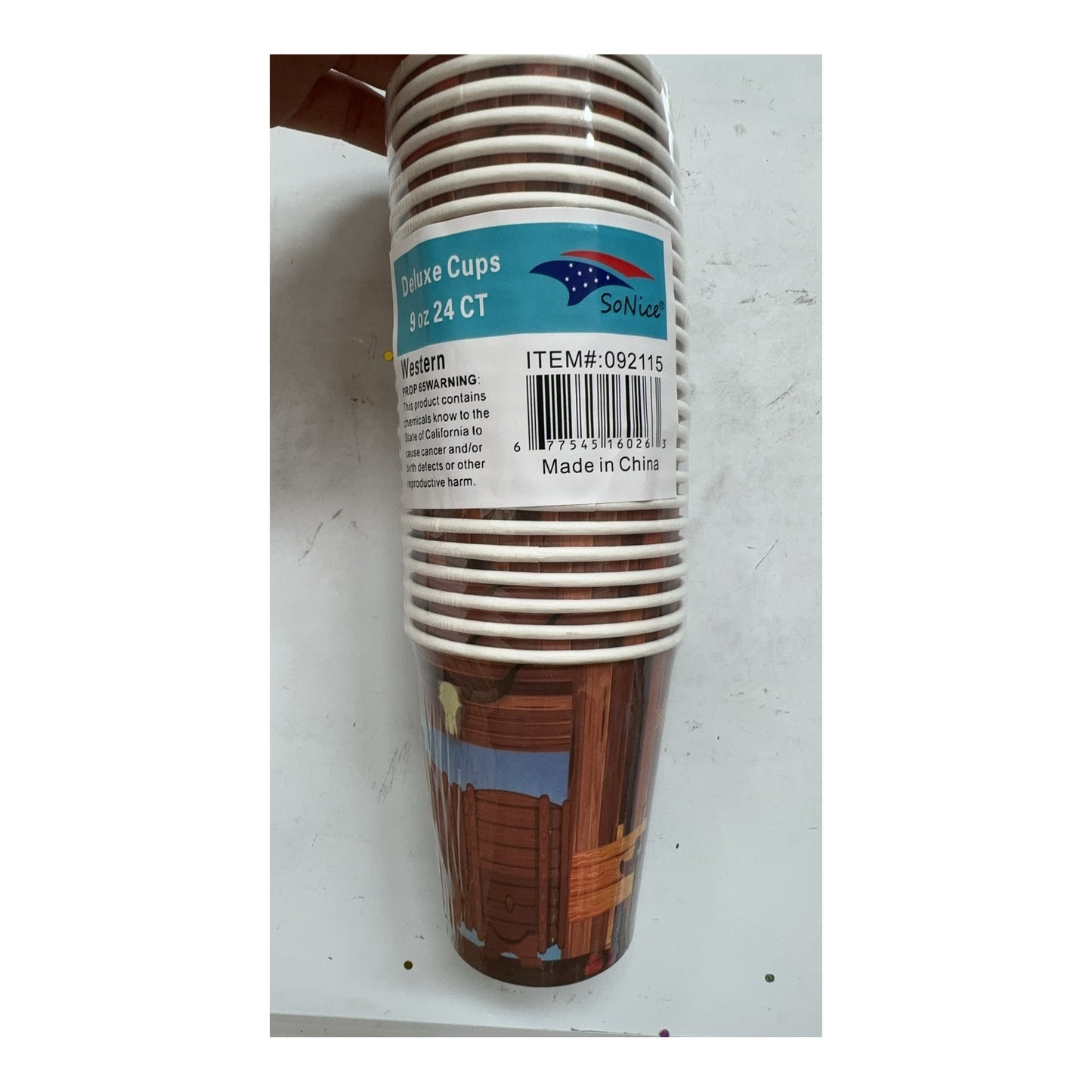 9Oz Cups 24 ct Western 24Pk/Cs