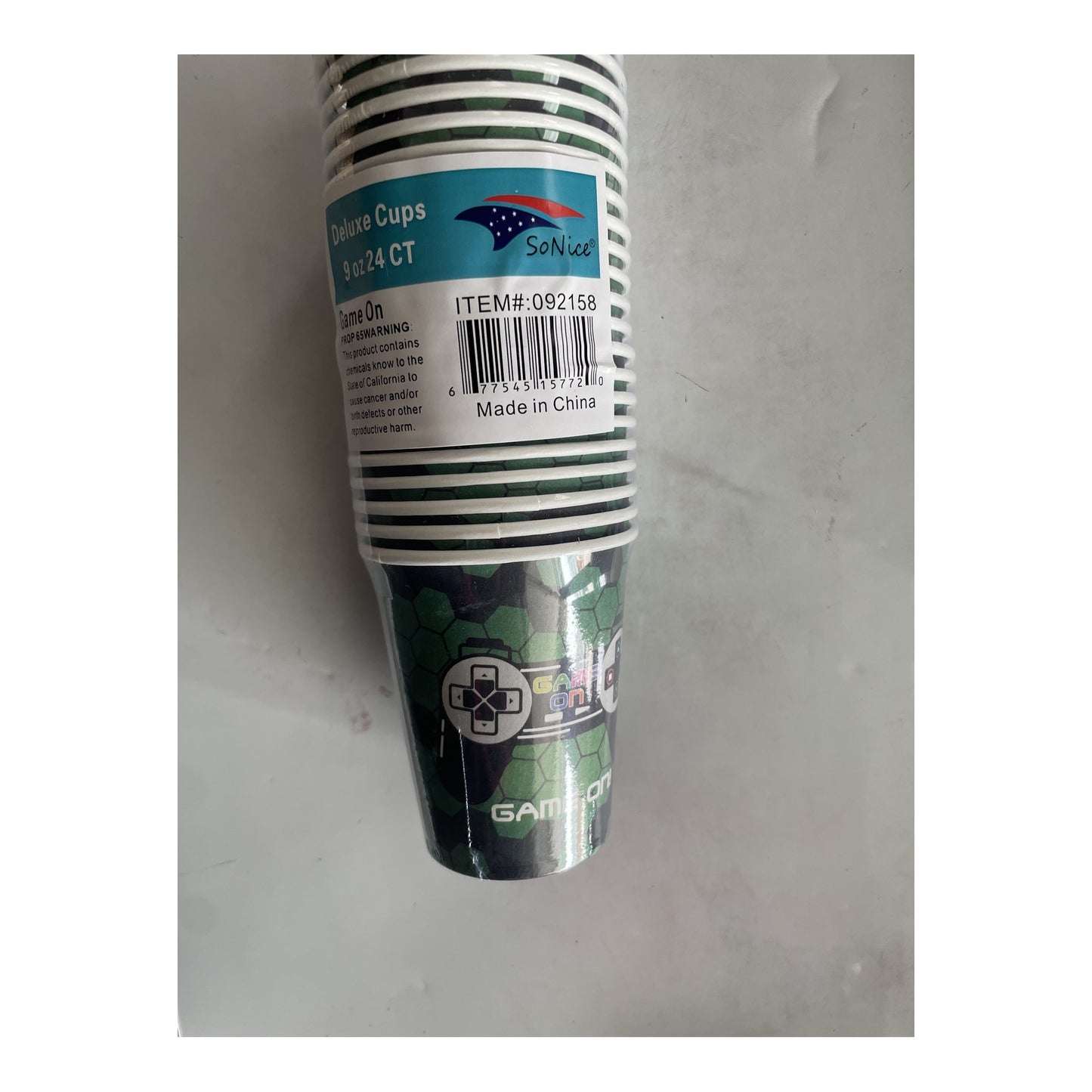 9Oz Paper Cup 24 ct Game 24Pk/Cs