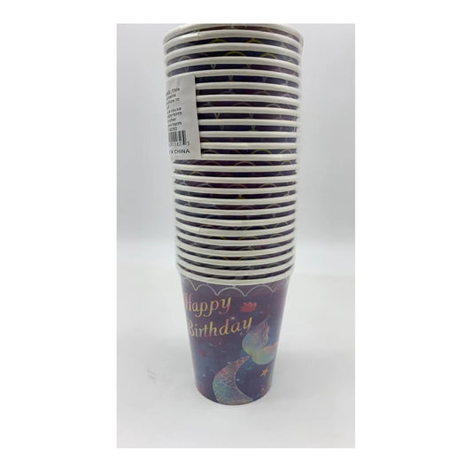 9Oz Paper Cup 24 ct Mermaid 24Pk/Cs