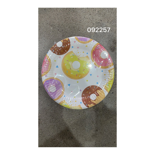 7"Paper Plate 24 ct Donut 24Pk/Cs