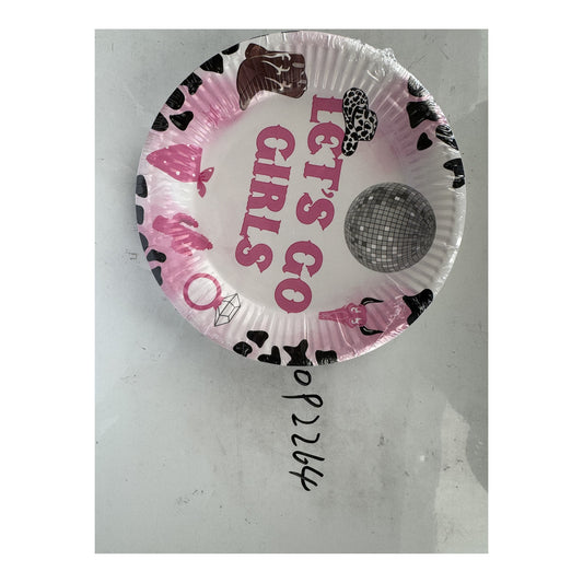 7"Paper Plate 24 ct Cowgirl 24Pk/Cs