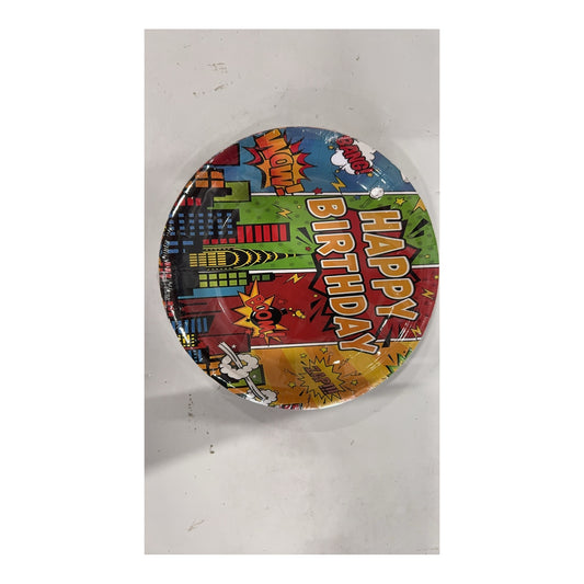 7"Paper Plate 24 ct Hero Boom 24Pk/Cs