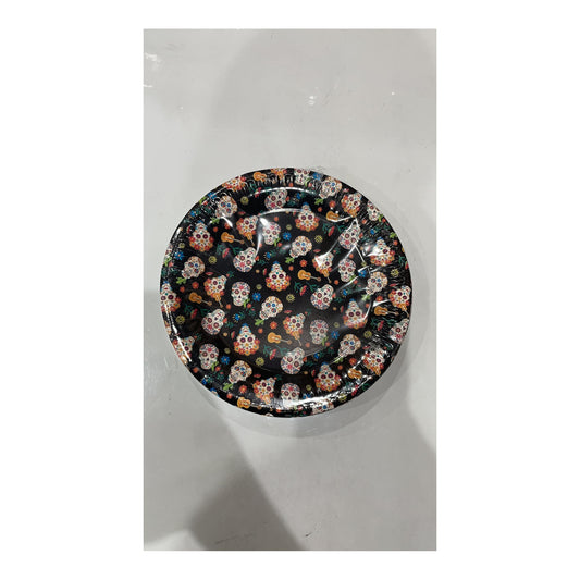 7" Plates Skull 24 ct 24Pk/Cs