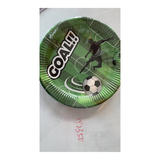 9" Plts 24 ct Soccer 24Pk/Cs
