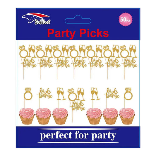 Party Picks 50 ct Glitter Bride To Be