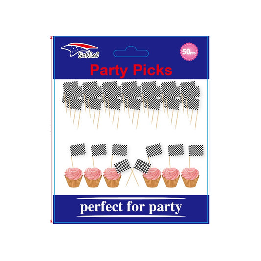 Cupcake Topper 50 ct Checker 120C12