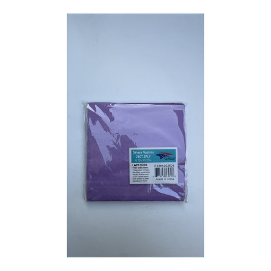 24 ct Napkins Lavender 24Pk/Cs