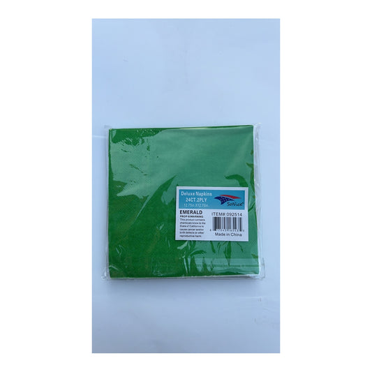 24 ct Napkins Emerald 24Pk/Cs