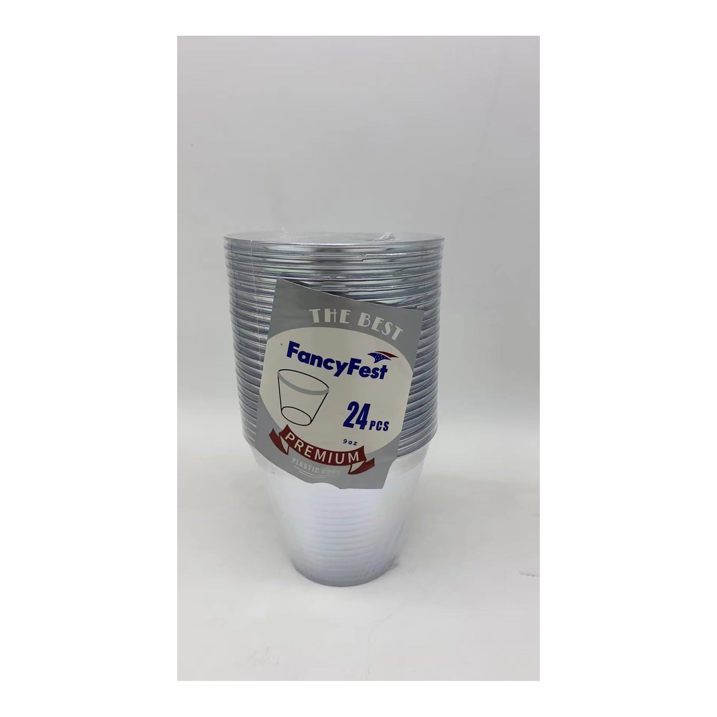 24 ct Cups 9Oz Silver 24Pk/Cs