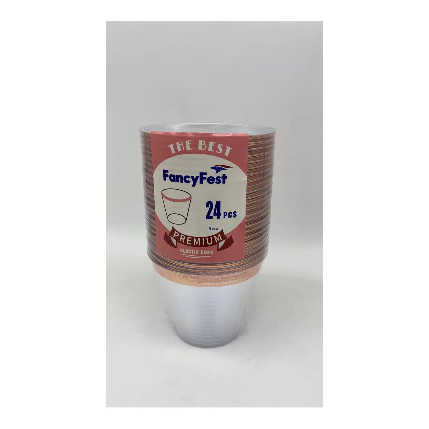 24 ct Cups 9Oz Rose Gold 24Pk/Cs