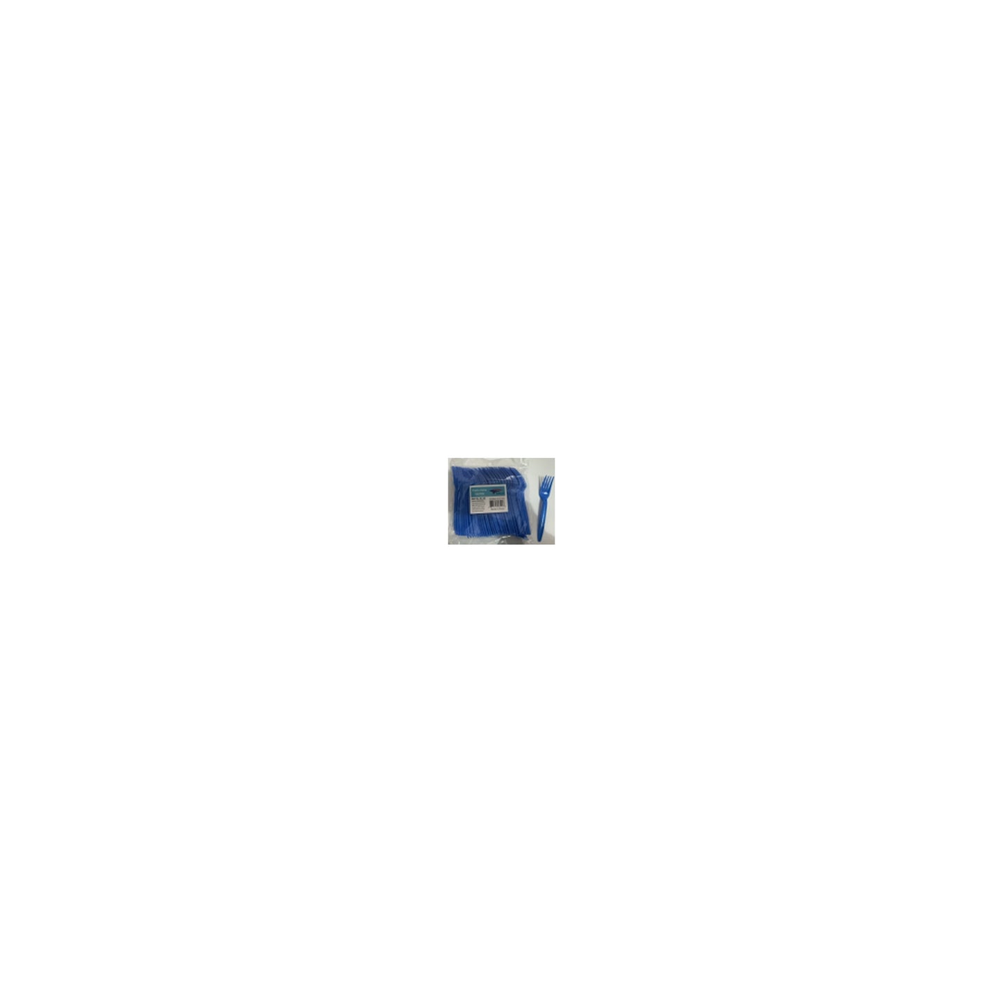100 ct Plt Forks Royal Blue 24Pk/Cs