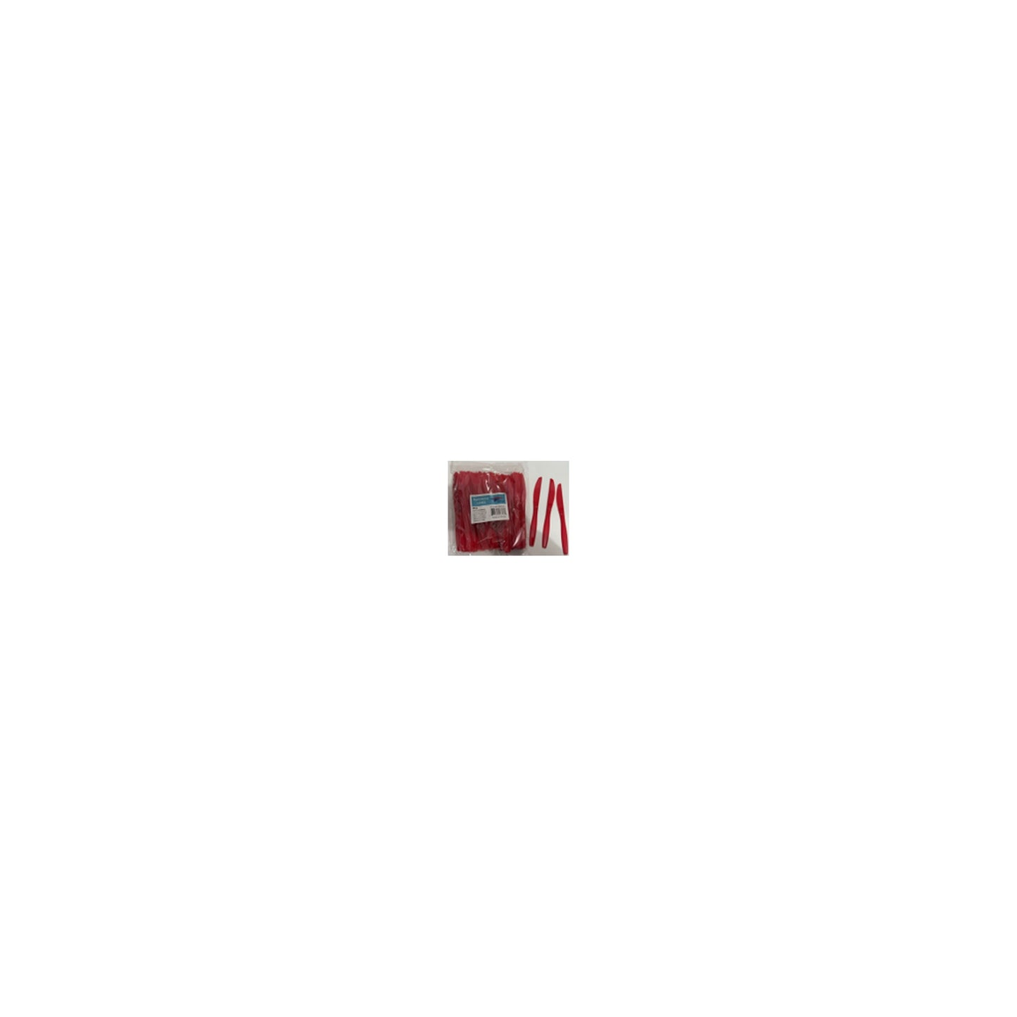 100 ct Plt Knives Red 24Pk/Cs