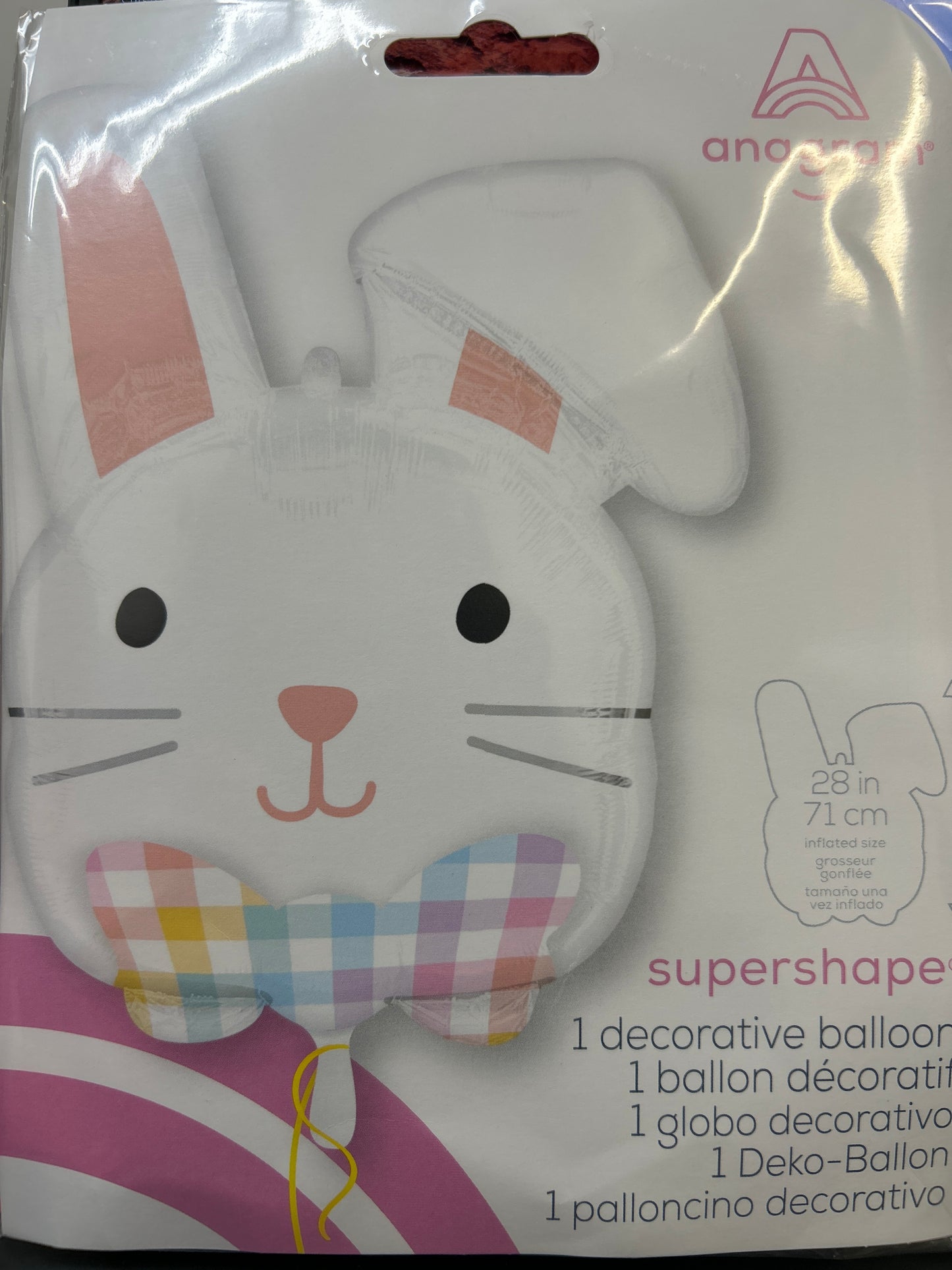 Globo Supershape: Conejo de Pascua Feliz