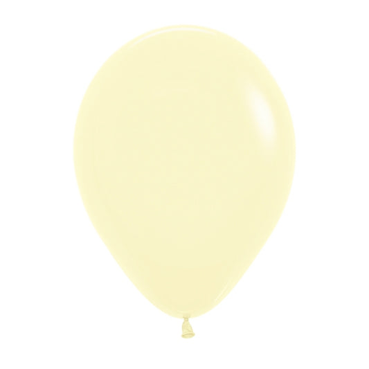 Pastel Matte Yellow 100ct Latex Balloon 11"