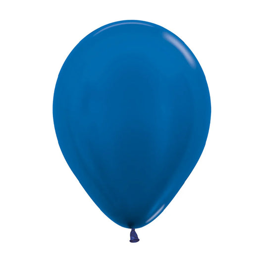 Betallatex Metallic Blue 100ct Latex Balloon 11"