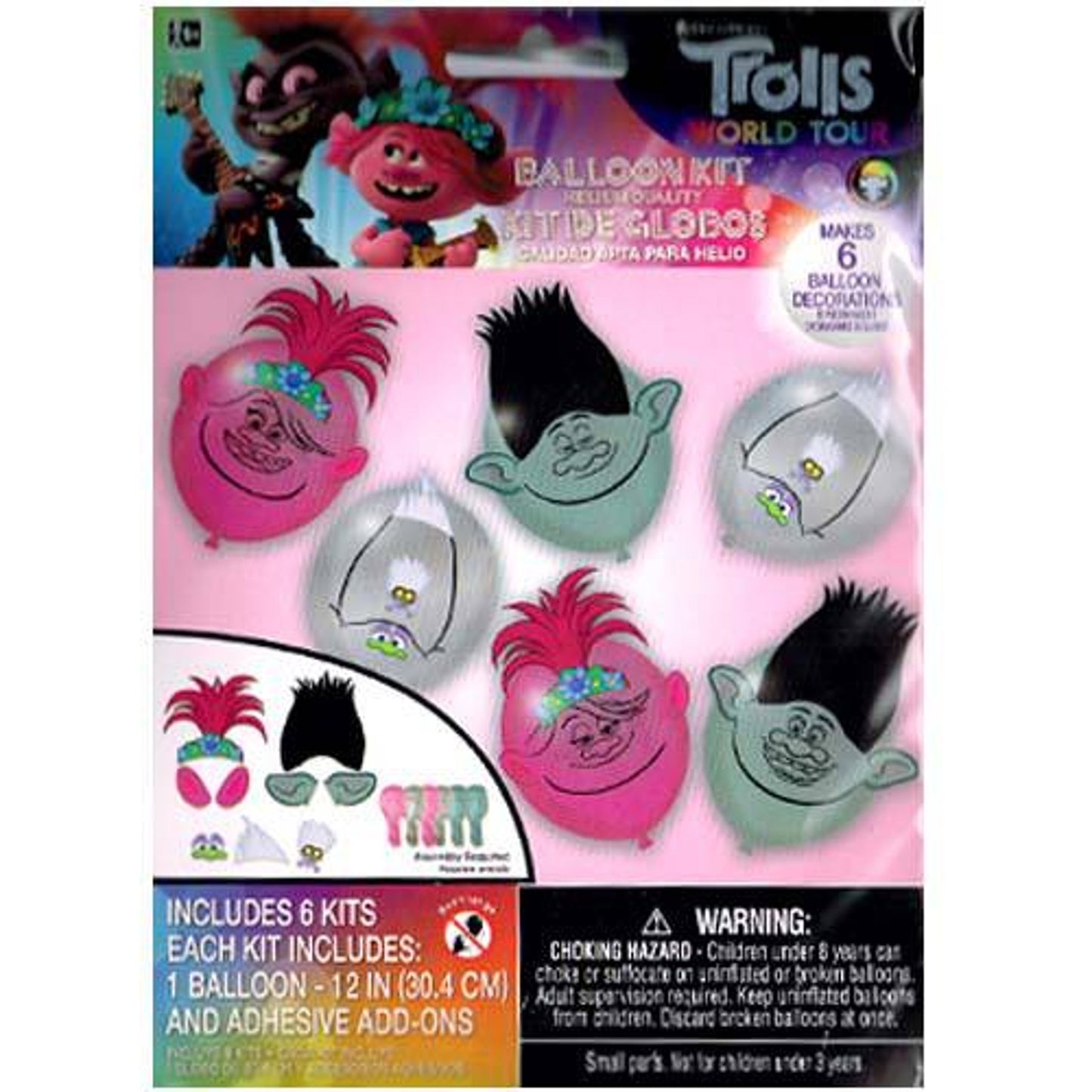 Globo de látex Trolls 12"