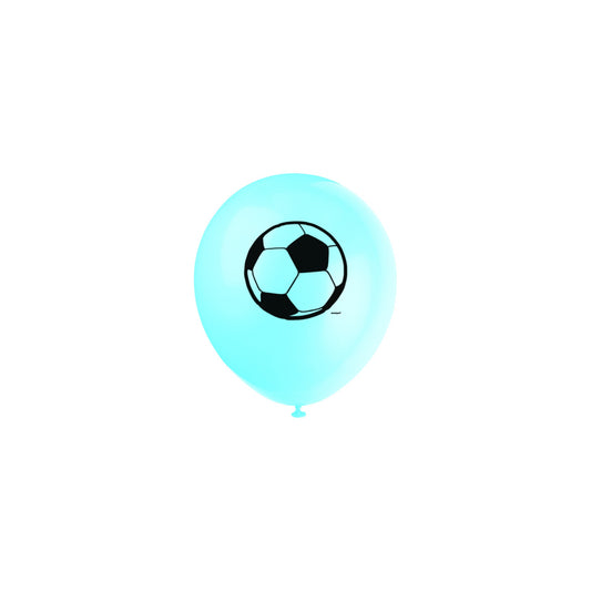 3D Soccer Balloon 8ct Latex Balloon 12"