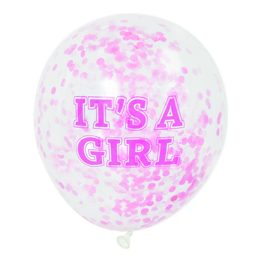 It's A Girl 6ct Latex Balloon 12"