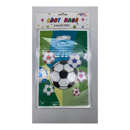 30 ct Loot bags Soccer 480Pk/Cs Inner 12Pk