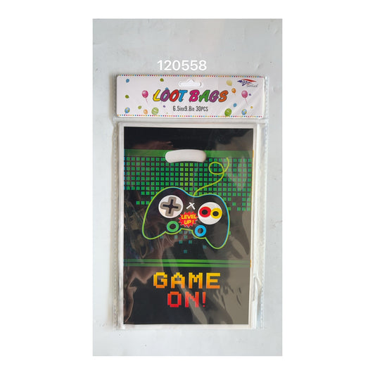30 ct Loot bags Game-On 120Pk/Cs