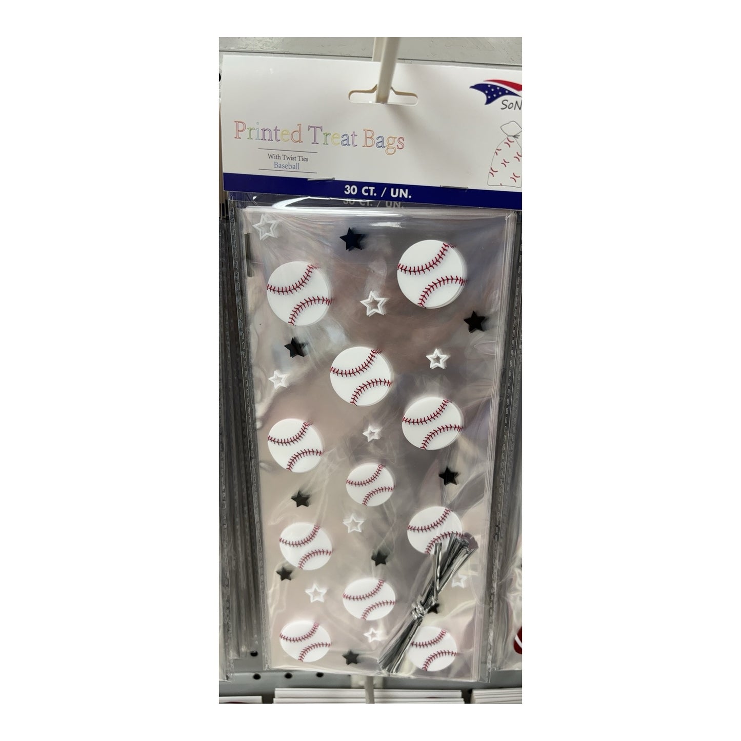Cellophane bags 30 ct Baseball 240Pk/Cs