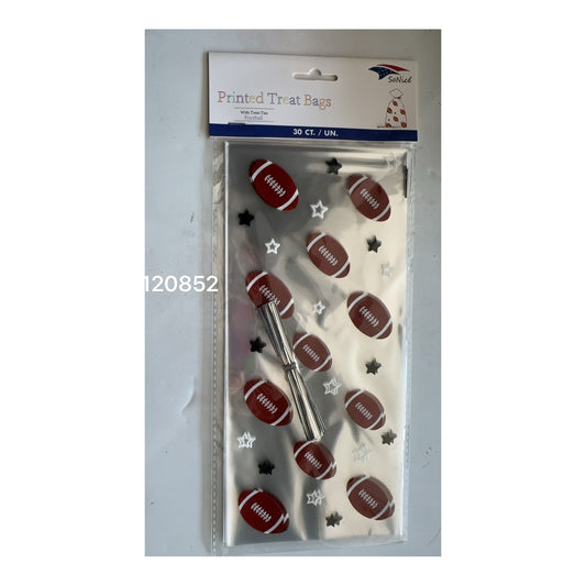 Cellophane bags 30 ct Football 240Pk/Cs