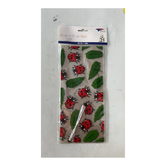 30 ct Cellophane bags Ladybug 240Pk/Cs