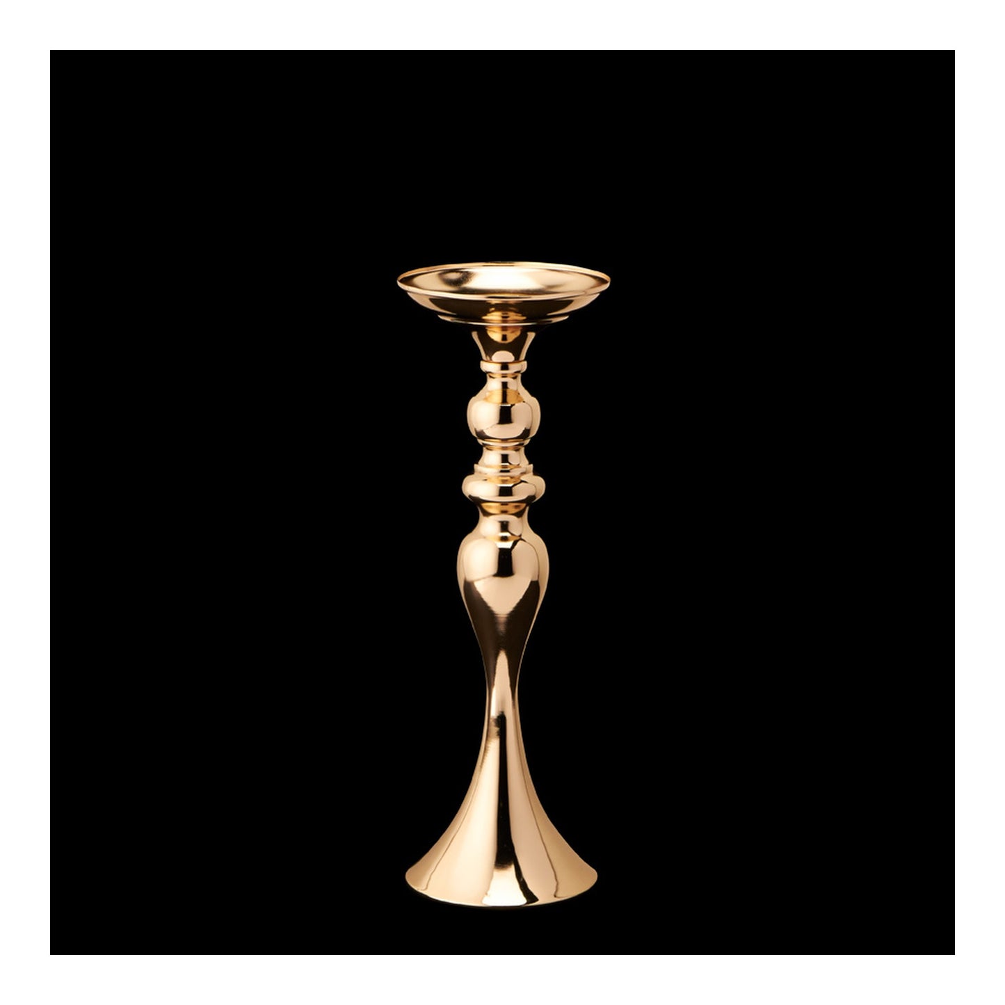 14" Mermaid Floral Riser Gold