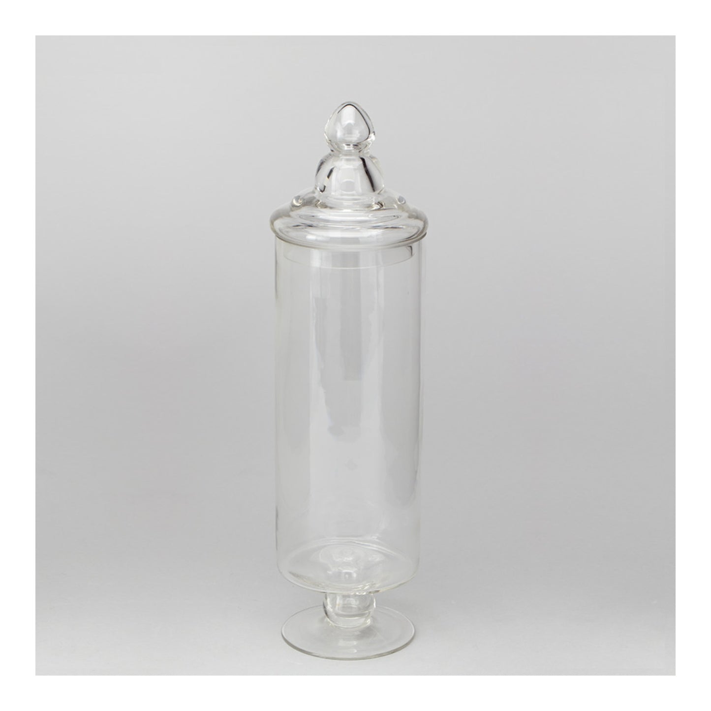 16" Apothecary Glass Jar + Lid