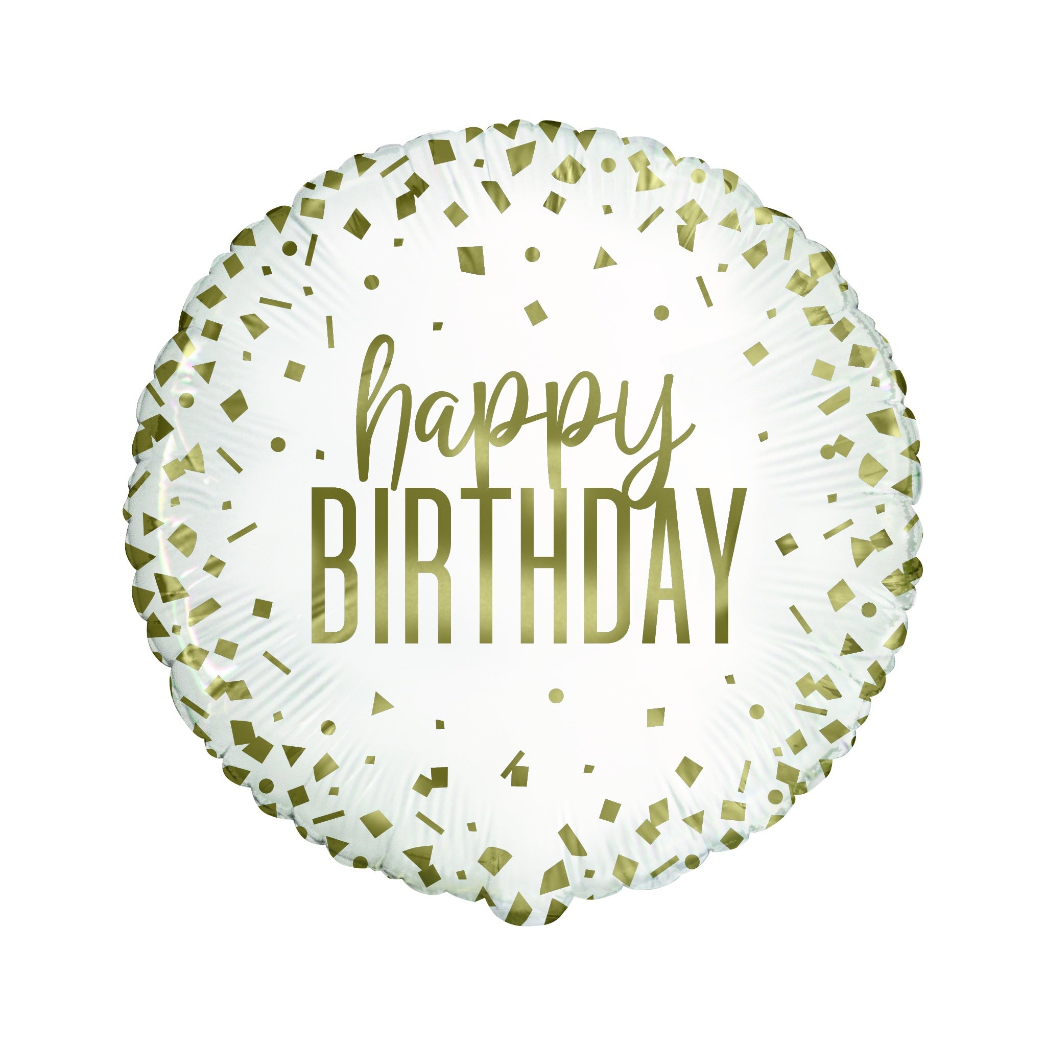 Birthday Conft Gold Foil Balloon 18"