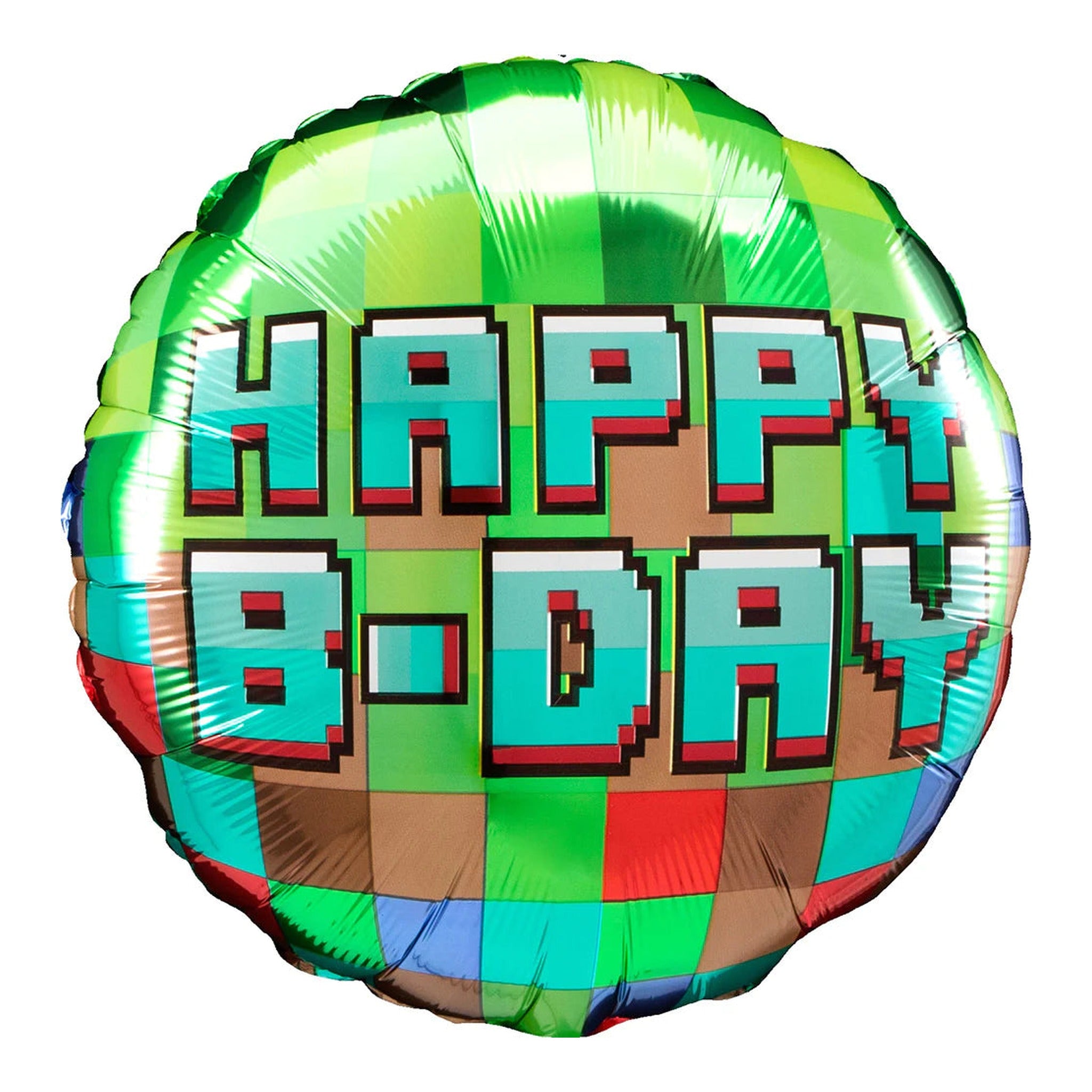 Minecraft Happy Birthday Foil Balloon 18"