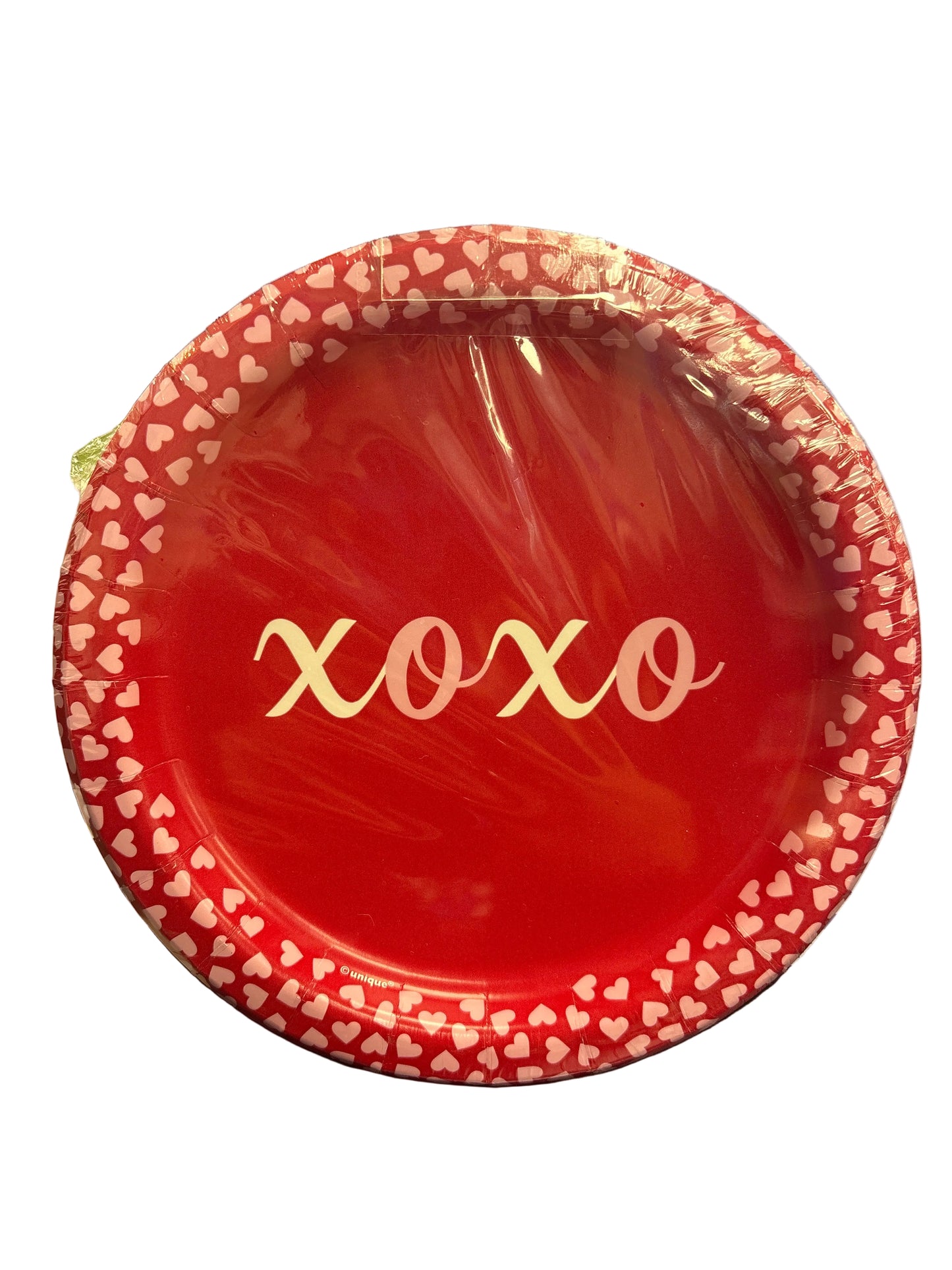 7" Plate Xoxo 8ct