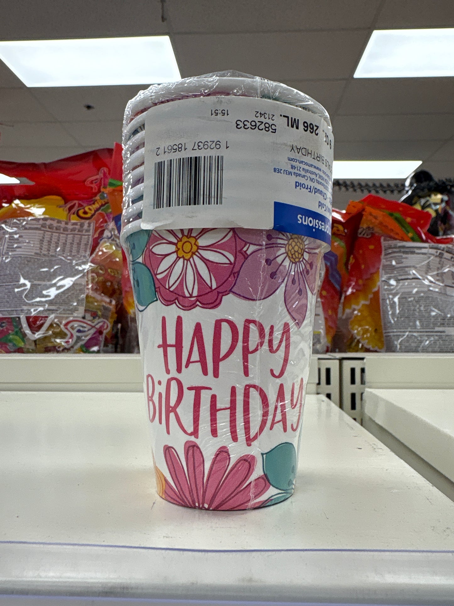 9oz Cup Pretty Petals 8ct