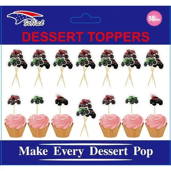 Monster Truck Cupcake Topper 50ct