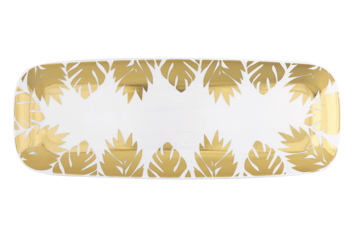 Gold Leaves Serving Tray